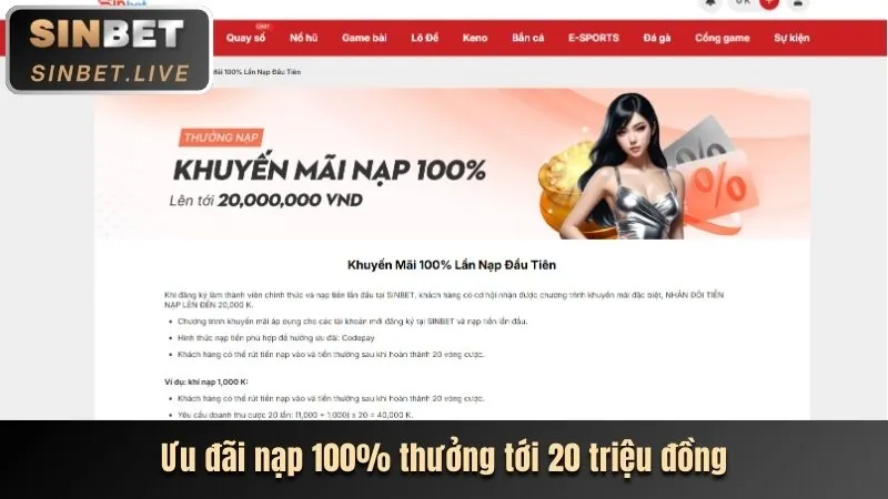 Thưởng chào mừng thành viên mới quang88